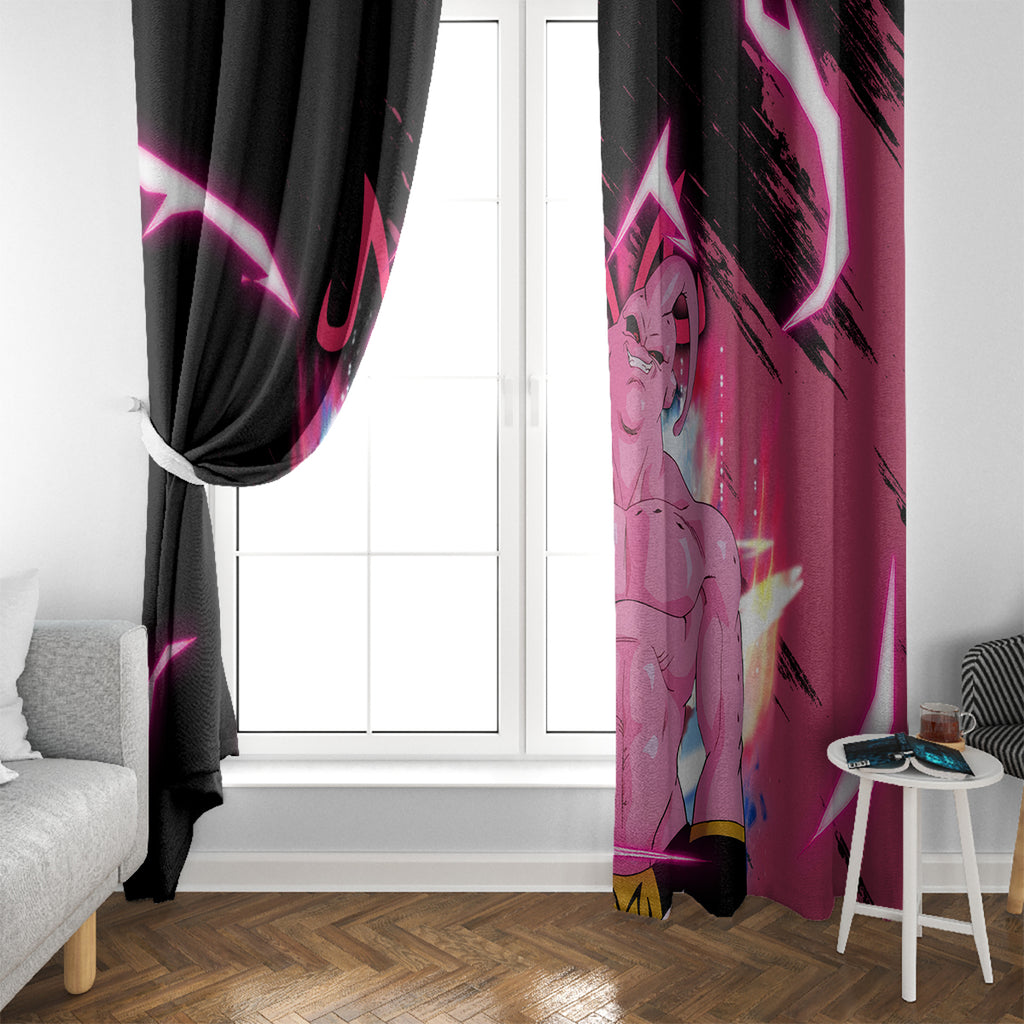 Skinny Majin Buu Window Curtain