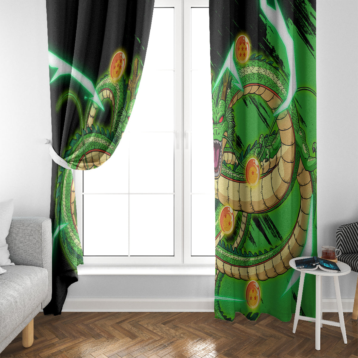 Dragon Shenron Window Curtain