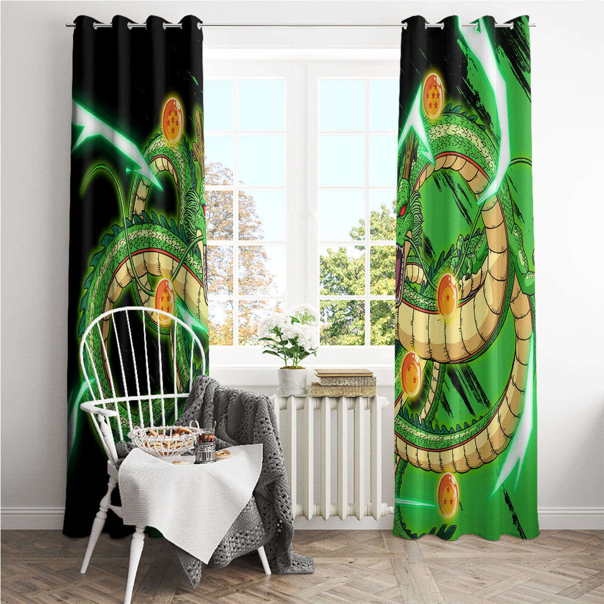 Dragon Shenron Window Curtain