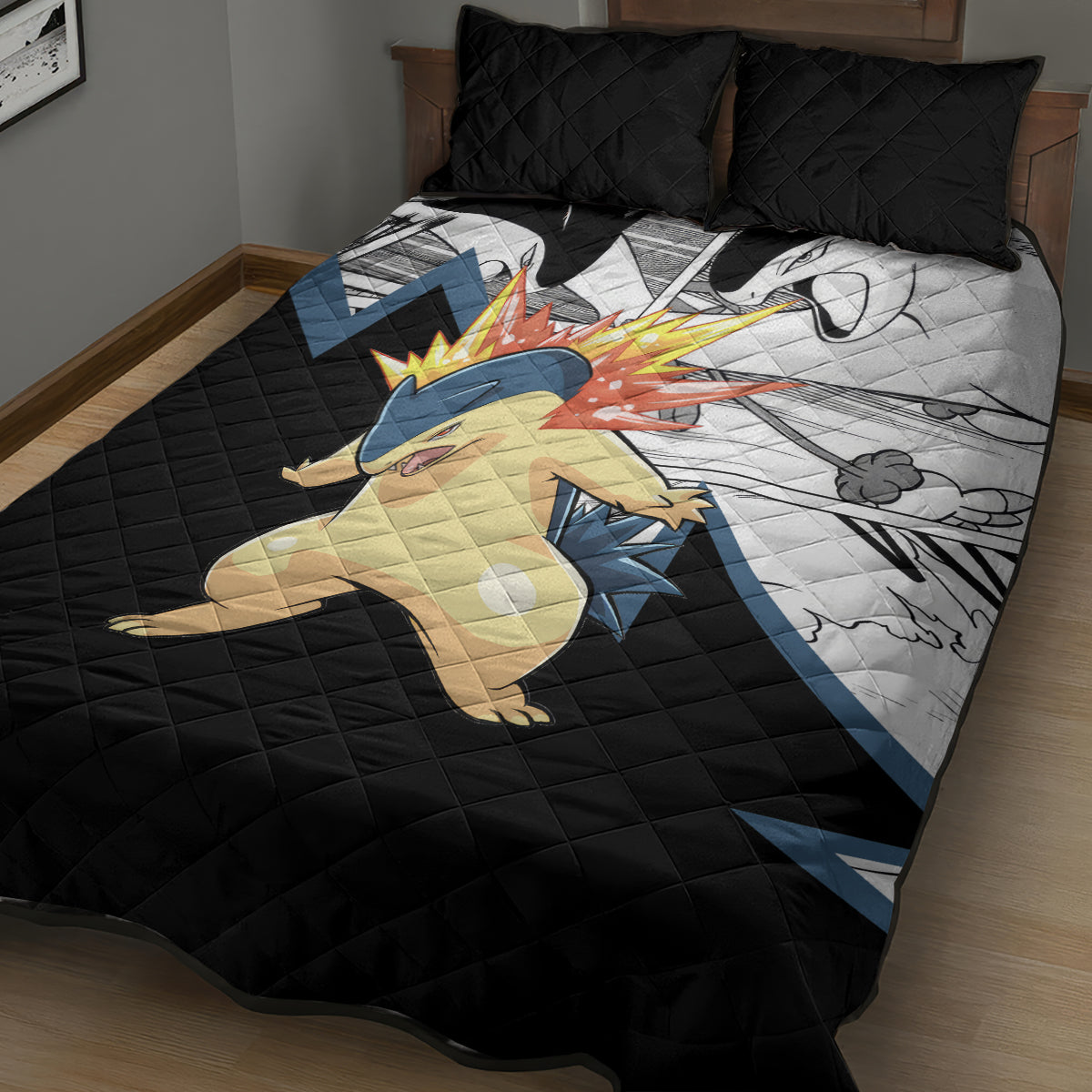 Typhlosion Mix Manga Quilt Bed Set