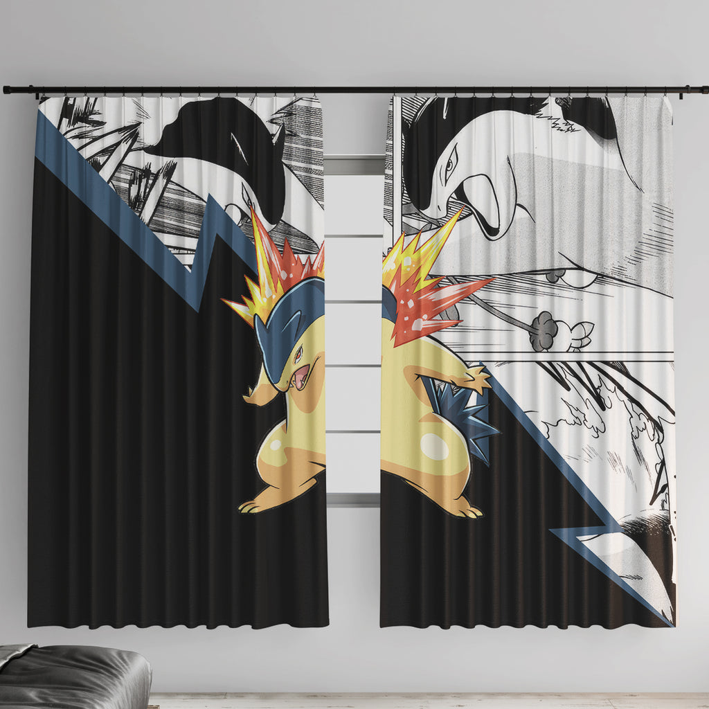 Typhlosion Mix Manga Window Curtain