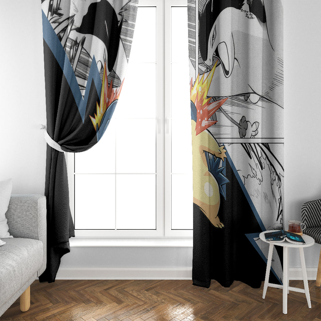 Typhlosion Mix Manga Window Curtain