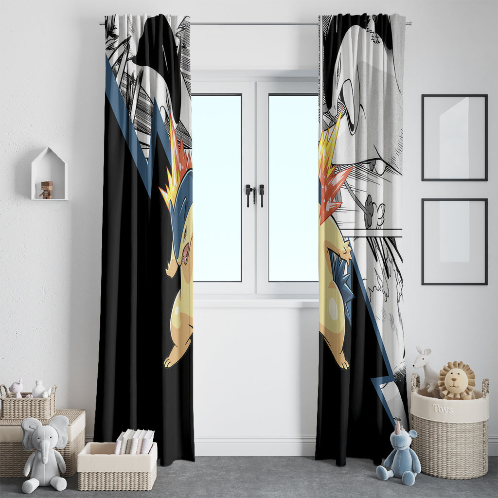 Typhlosion Mix Manga Window Curtain