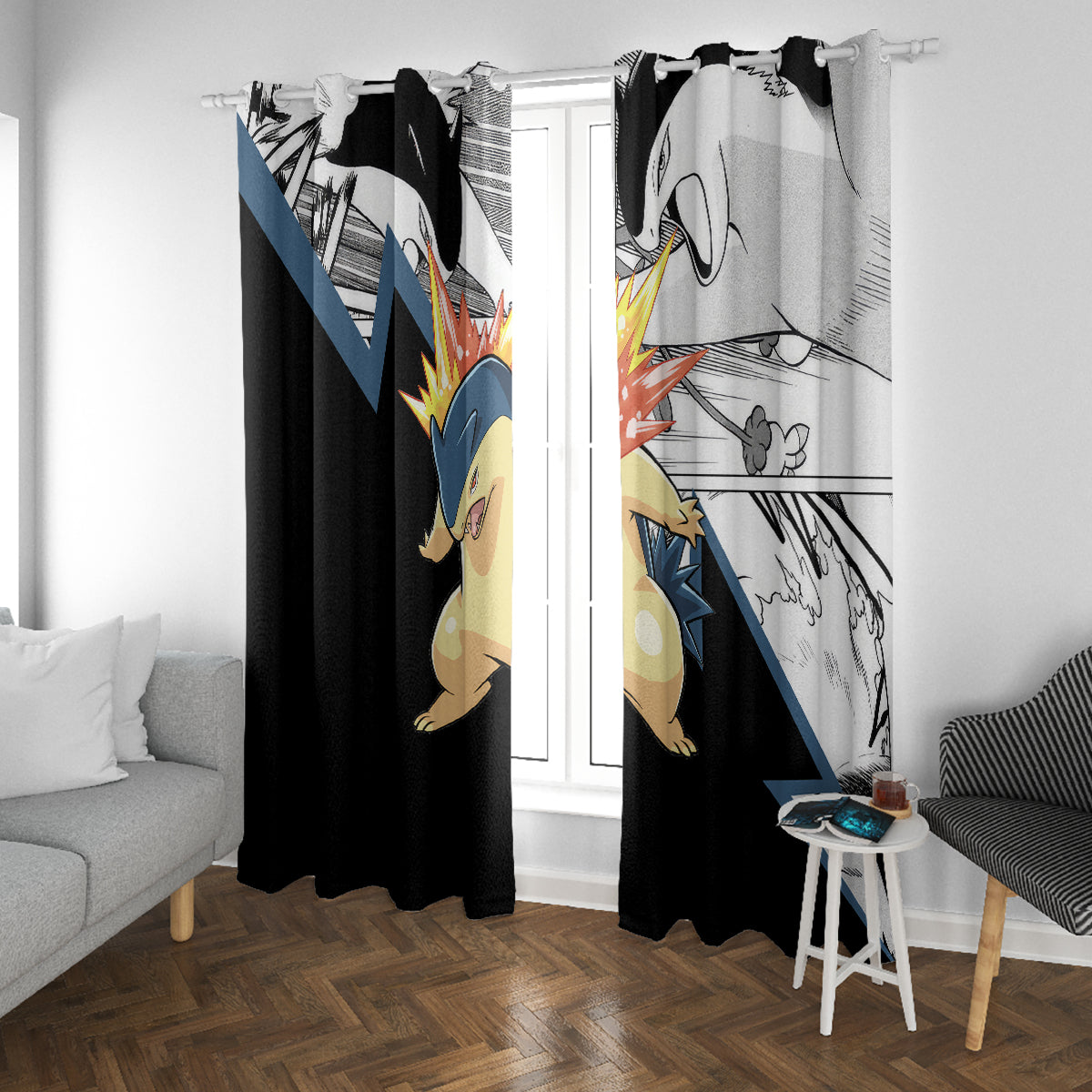 Typhlosion Mix Manga Window Curtain