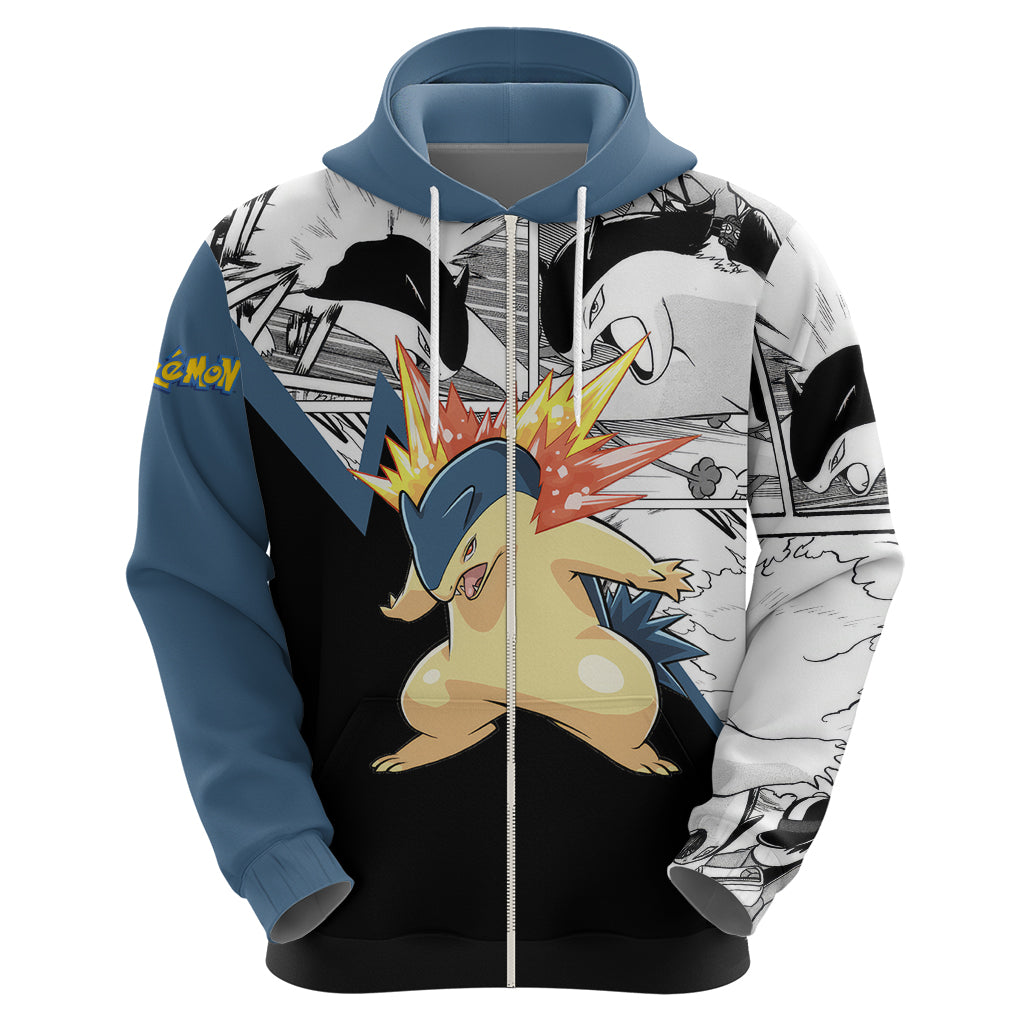 Typhlosion Mix Manga Zip Hoodie