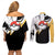 Umbreon Mix Manga Couples Matching Off Shoulder Short Dress and Long Sleeve Button Shirt