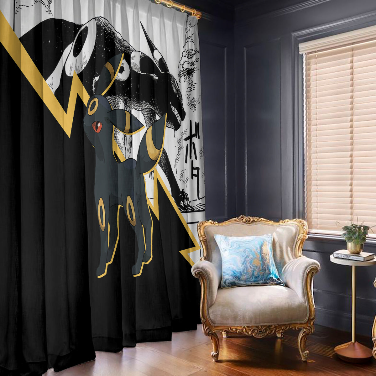 Umbreon Mix Manga Window Curtain