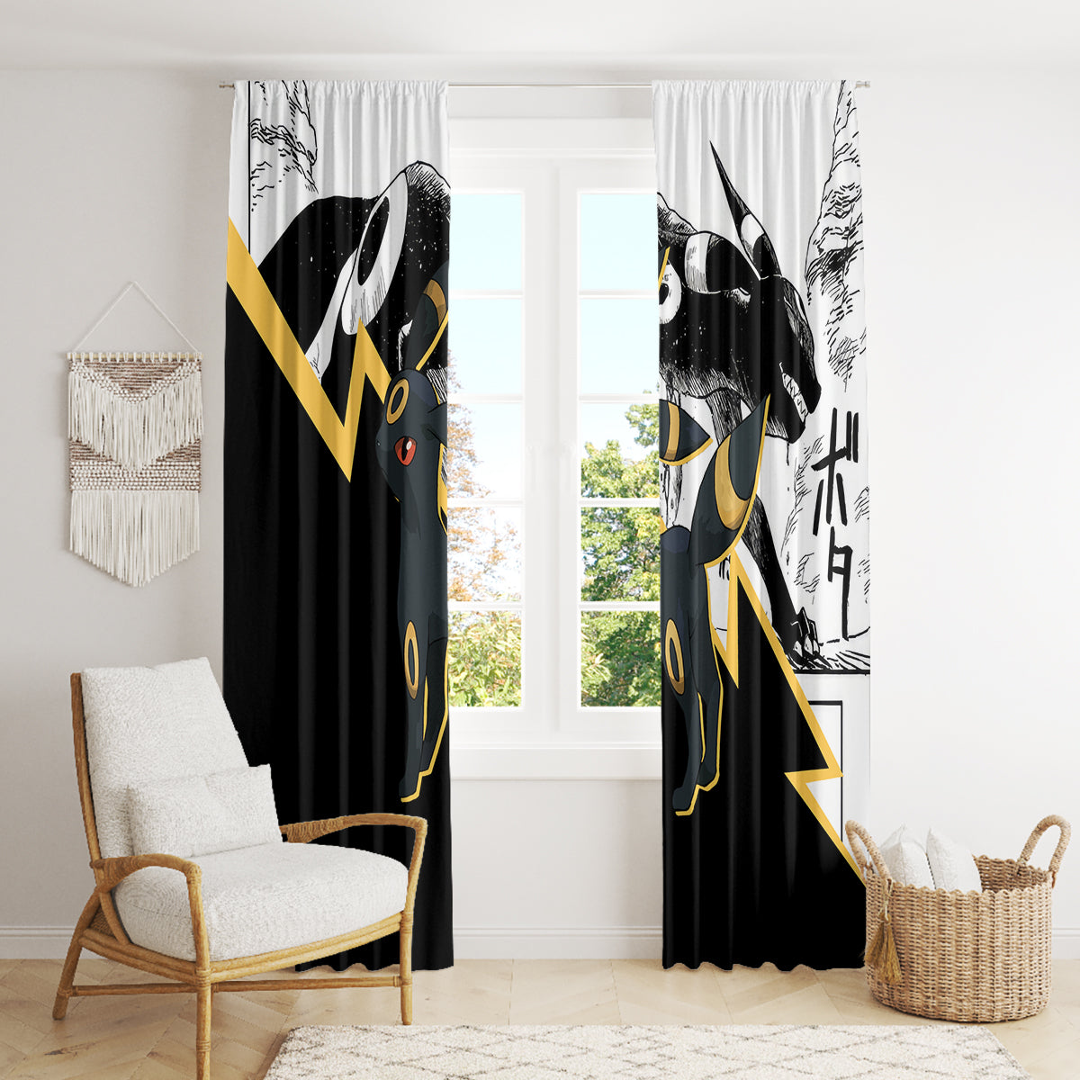 Umbreon Mix Manga Window Curtain
