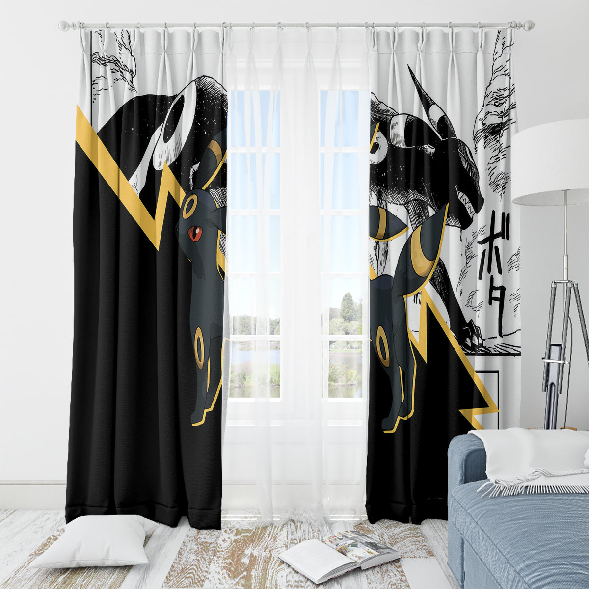 Umbreon Mix Manga Window Curtain