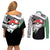 Torterra Anime Couples Matching Off Shoulder Short Dress and Long Sleeve Button Shirt