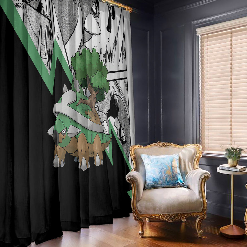 Torterra Anime Window Curtain