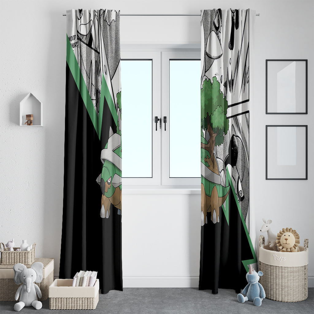 Torterra Anime Window Curtain
