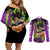 Super Broly Couples Matching Off Shoulder Short Dress and Long Sleeve Button Shirt