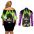 Super Broly Couples Matching Off Shoulder Short Dress and Long Sleeve Button Shirt