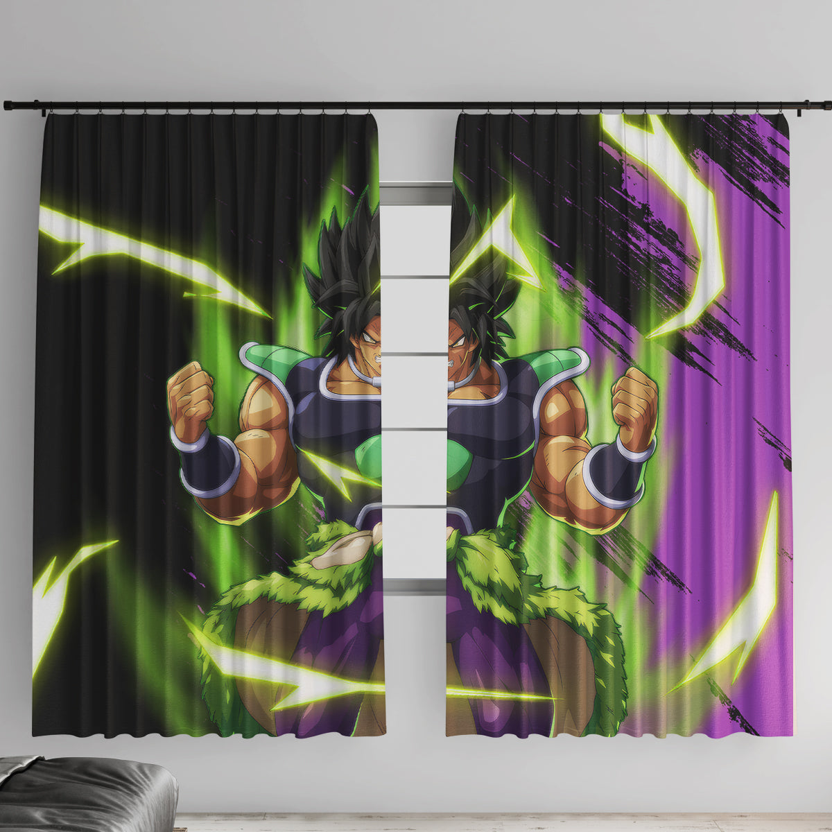 Super Broly Window Curtain