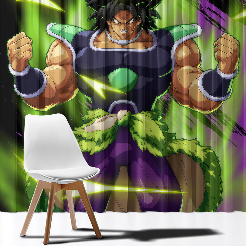 Super Broly Window Curtain