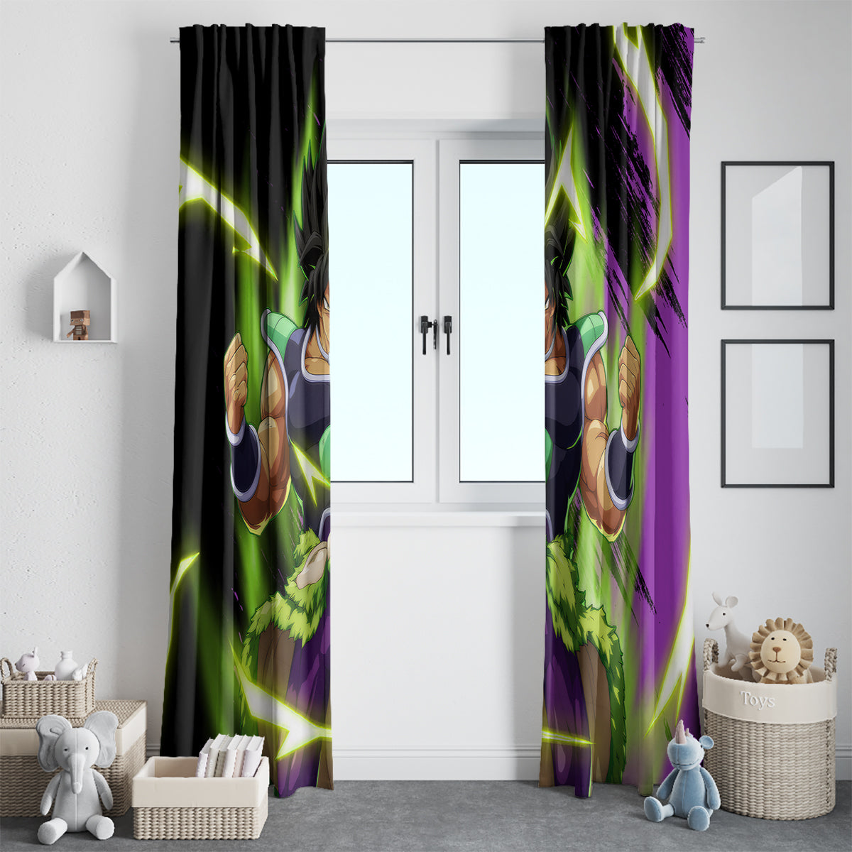 Super Broly Window Curtain