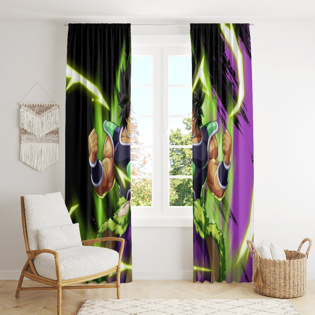 Super Broly Window Curtain