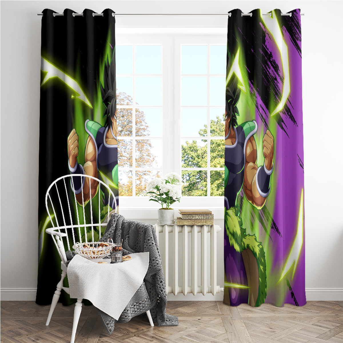Super Broly Window Curtain