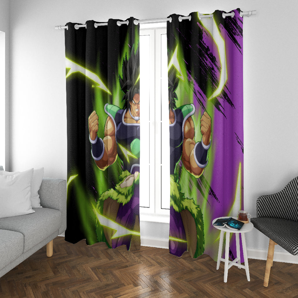 Super Broly Window Curtain