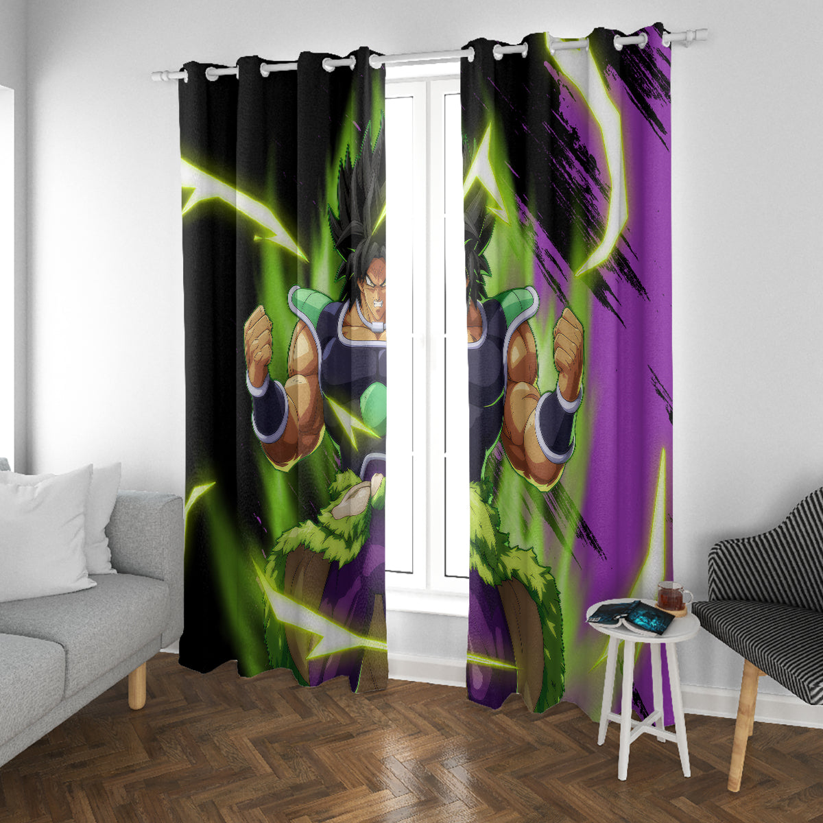 Super Broly Window Curtain