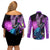 Beerus Dragon Ball Couples Matching Off Shoulder Short Dress and Long Sleeve Button Shirt