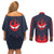 Gurren Lagann Simon Couples Matching Off Shoulder Short Dress and Long Sleeve Button Shirt
