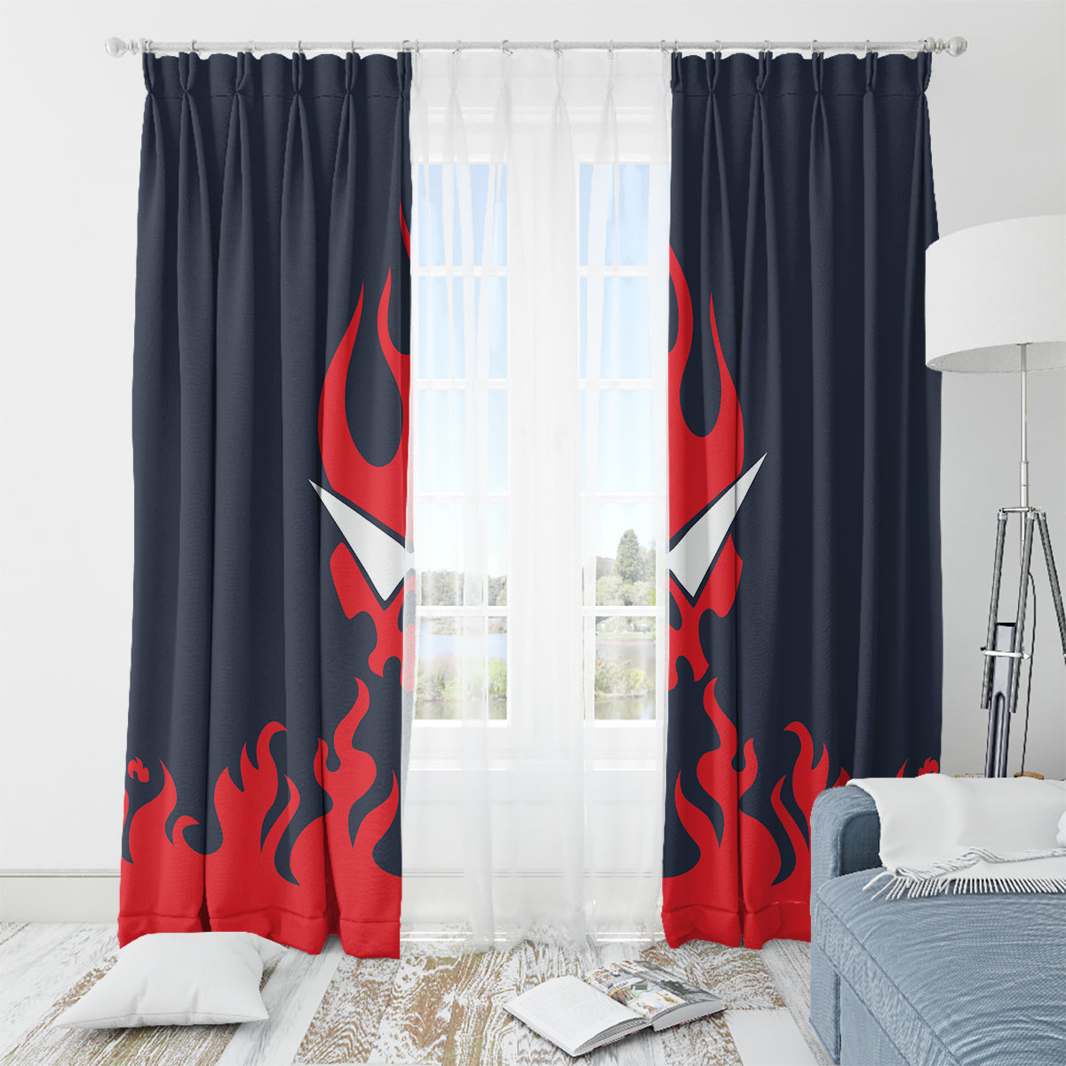 Gurren Lagann Simon Window Curtain