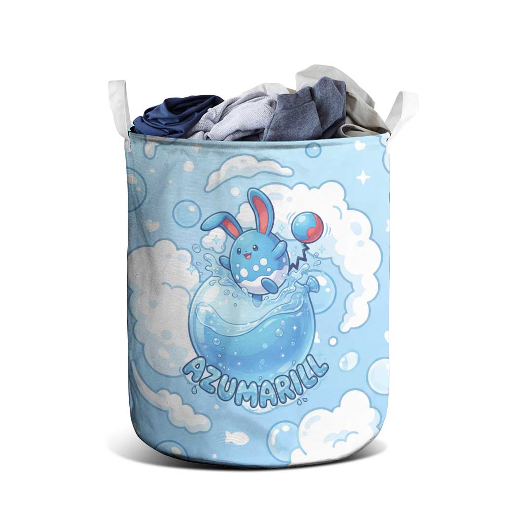 Azumarill Laundry Basket Dreamy Bubble Cloud Art