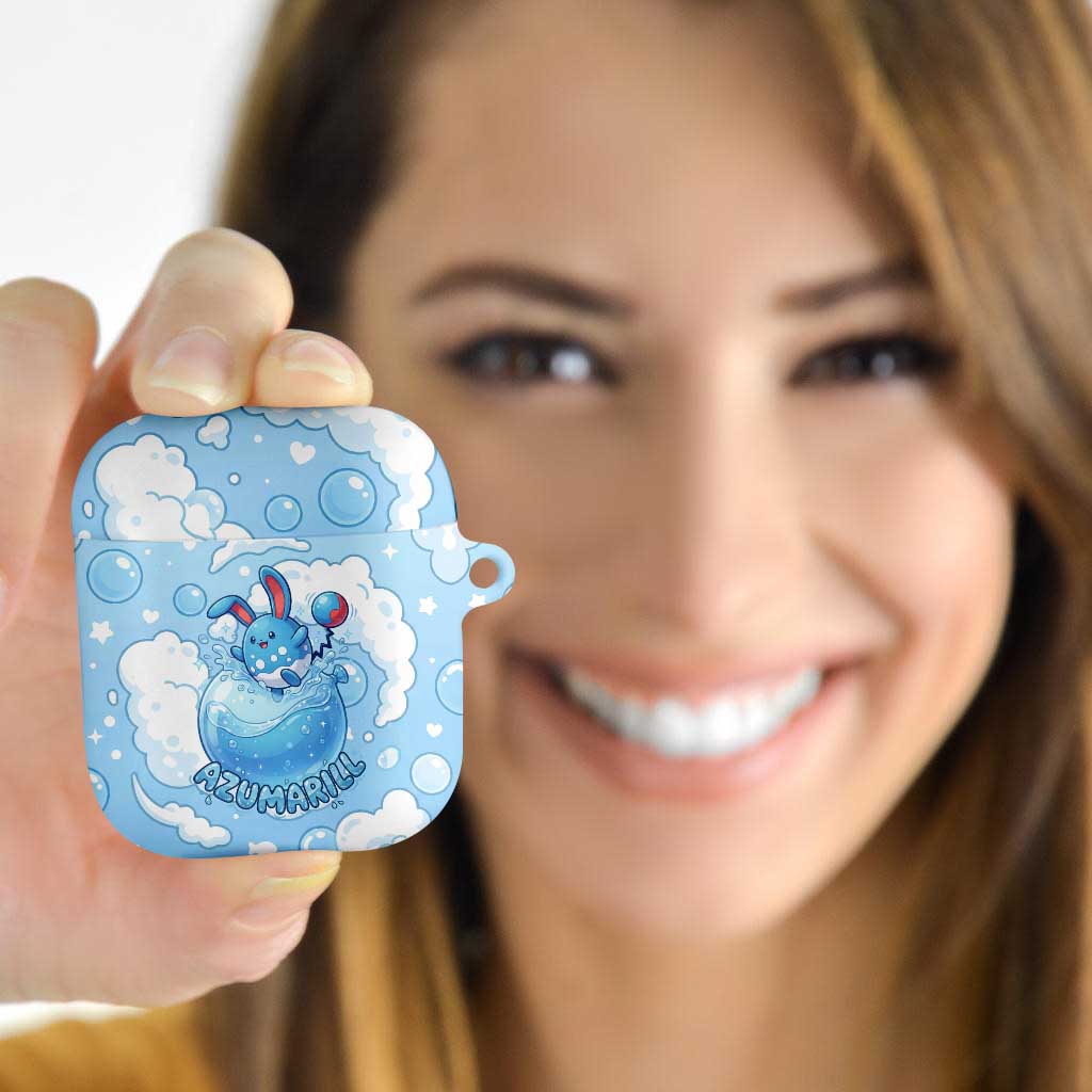 Azumarill AirPods Case Dreamy Bubble Cloud Art