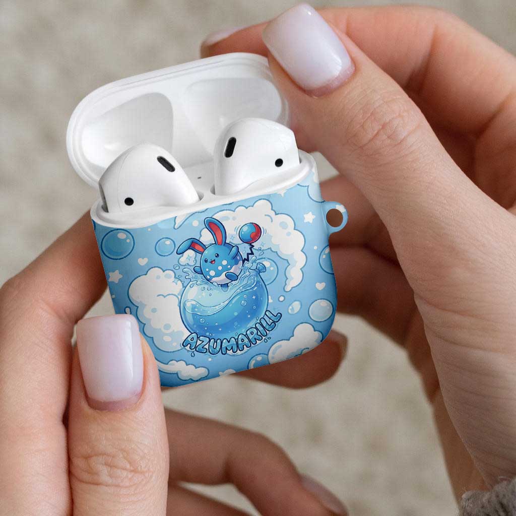 Azumarill AirPods Case Dreamy Bubble Cloud Art