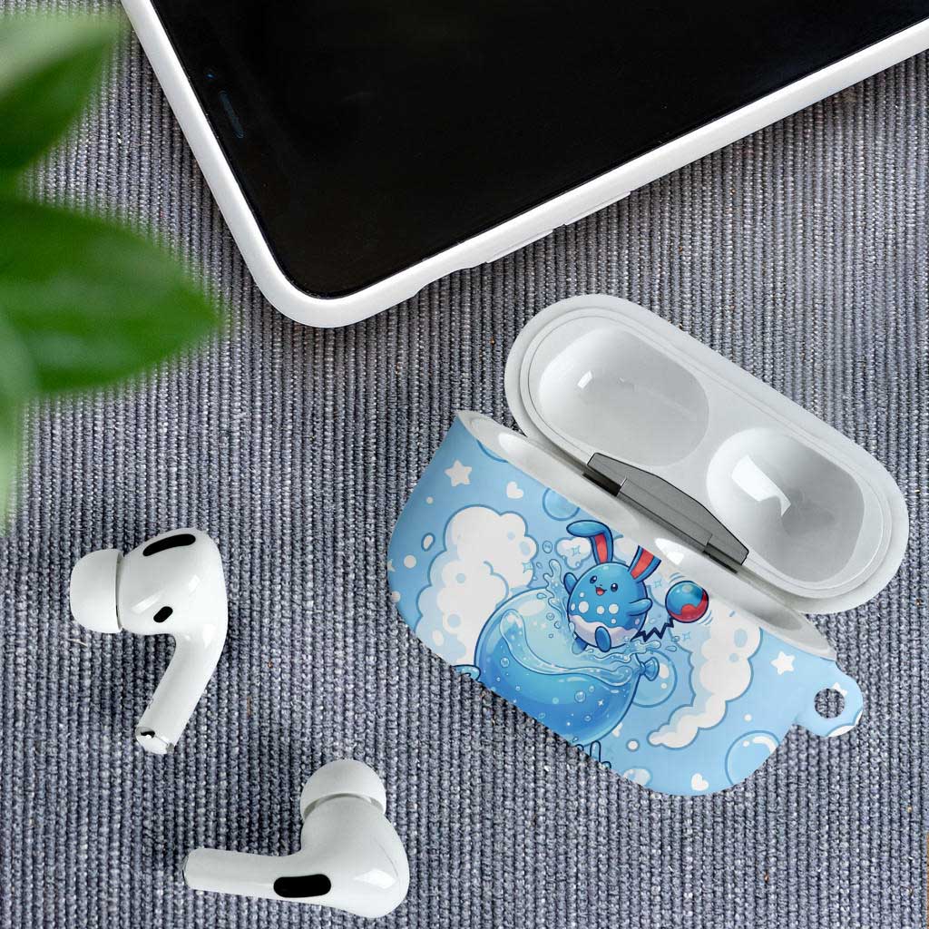Azumarill AirPods Case Dreamy Bubble Cloud Art
