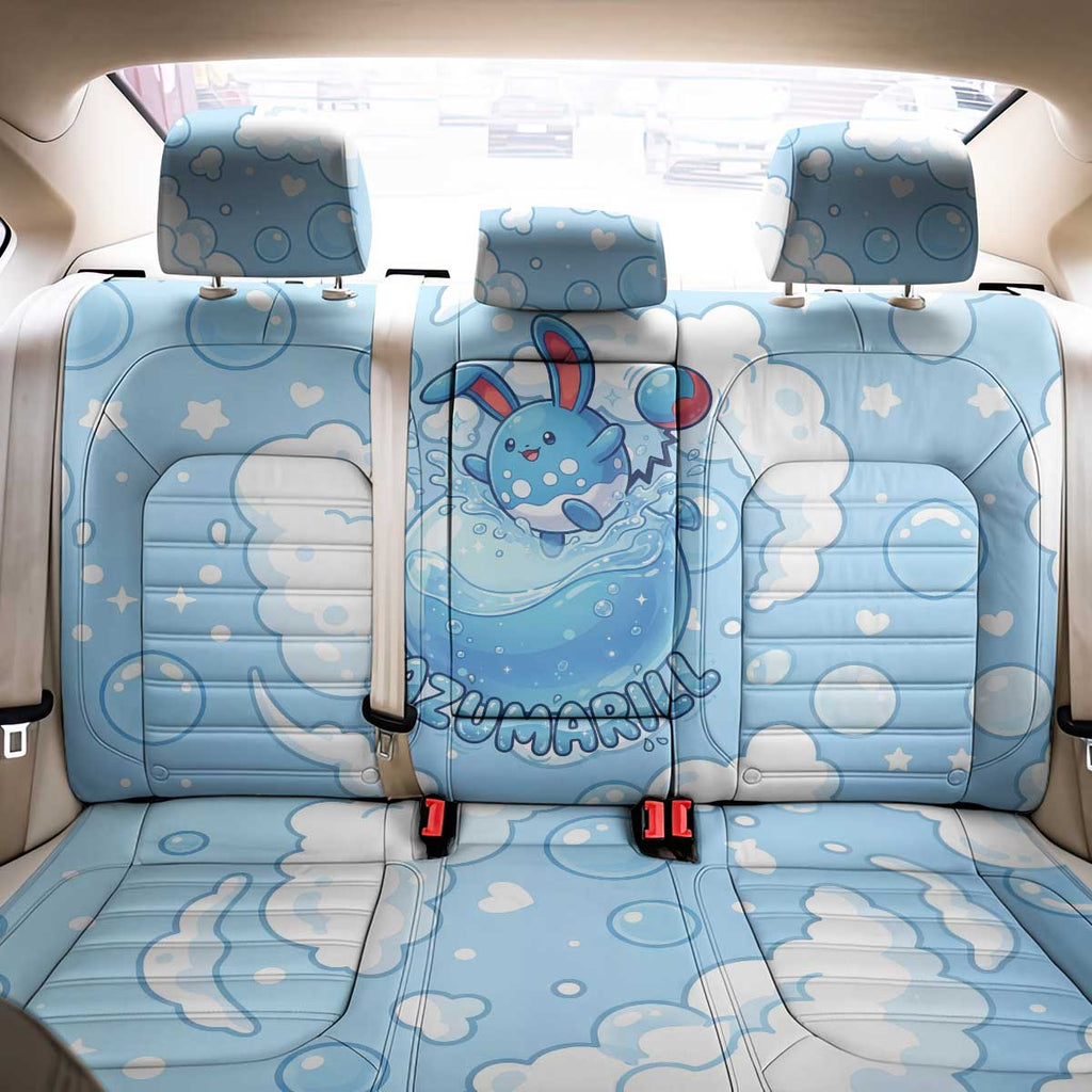 Azumarill Back Car Seat Cover Dreamy Bubble Cloud Art