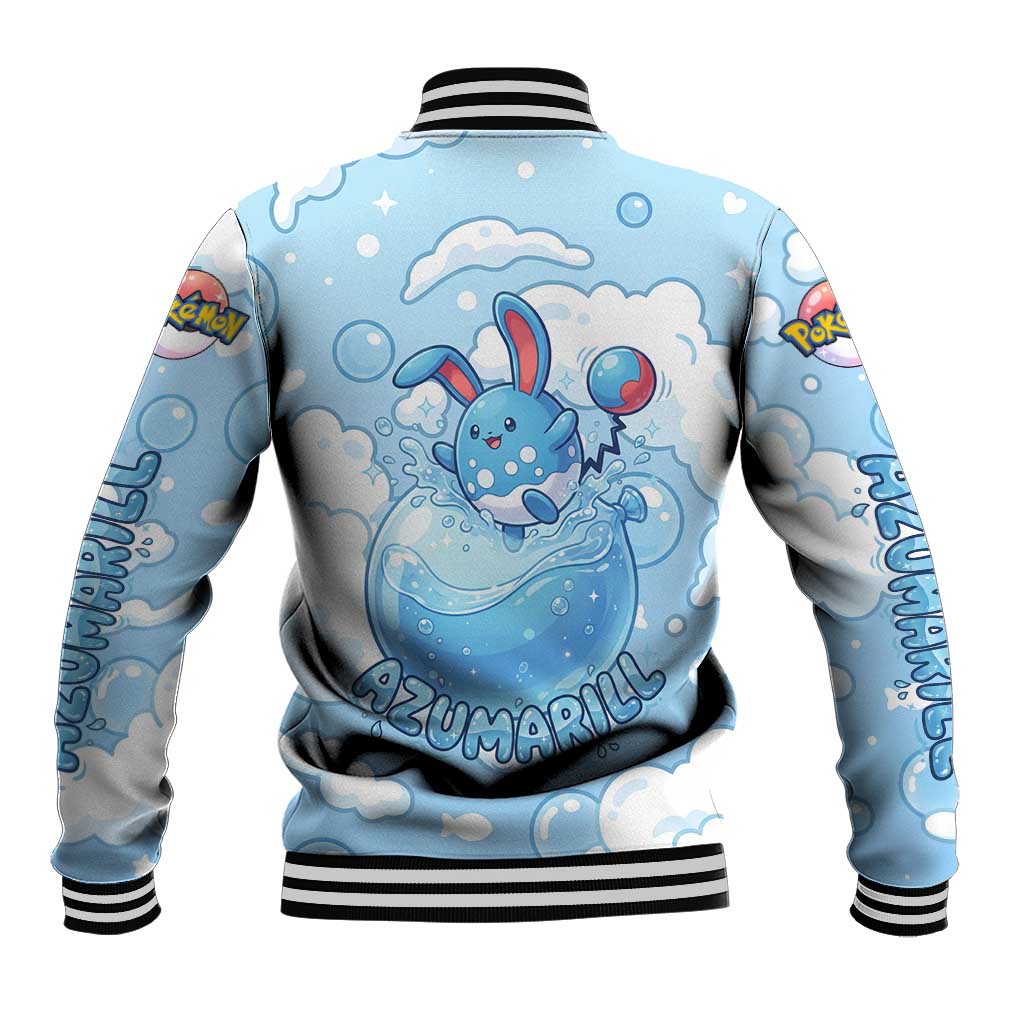 Azumarill Baseball Jacket Dreamy Bubble Cloud Art