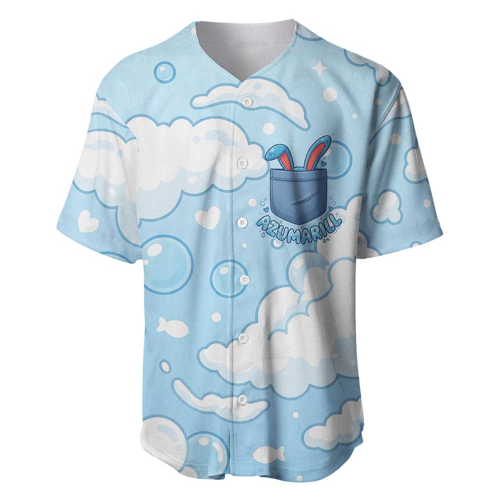 Azumarill Baseball Jersey Dreamy Bubble Cloud Art