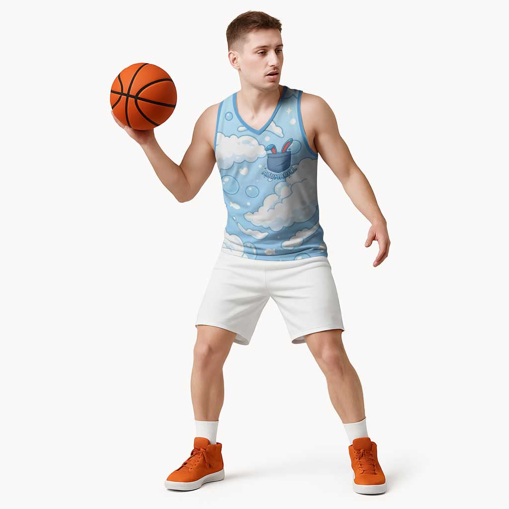 Azumarill Basketball Jersey Dreamy Bubble Cloud Art