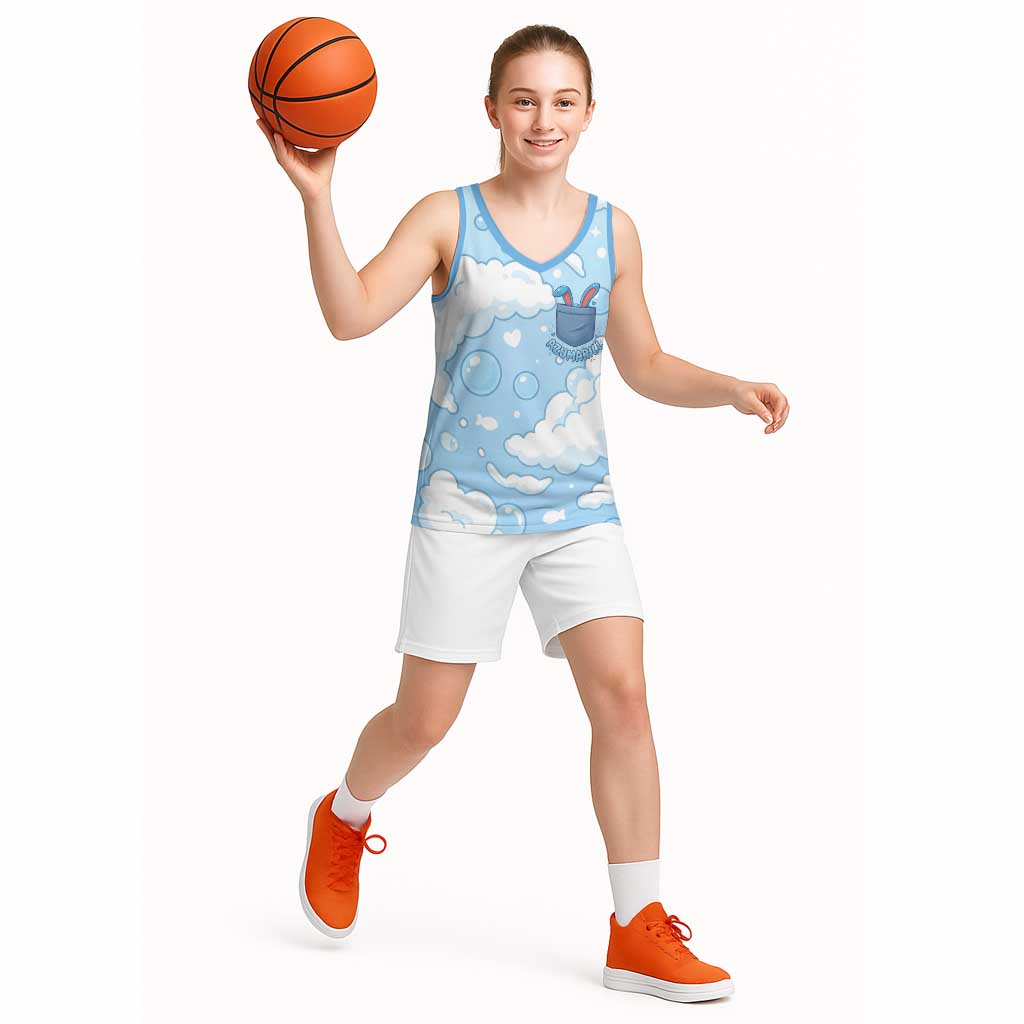 Azumarill Basketball Jersey Dreamy Bubble Cloud Art