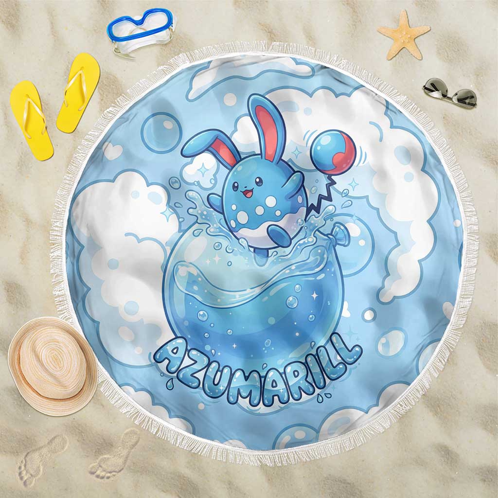 Azumarill Beach Blanket Dreamy Bubble Cloud Art