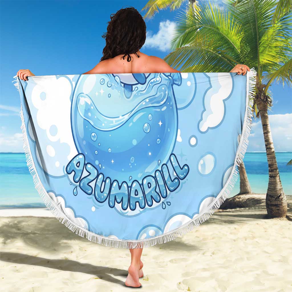 Azumarill Beach Blanket Dreamy Bubble Cloud Art