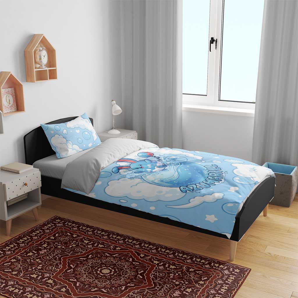 Azumarill Bedding Set Dreamy Bubble Cloud Art