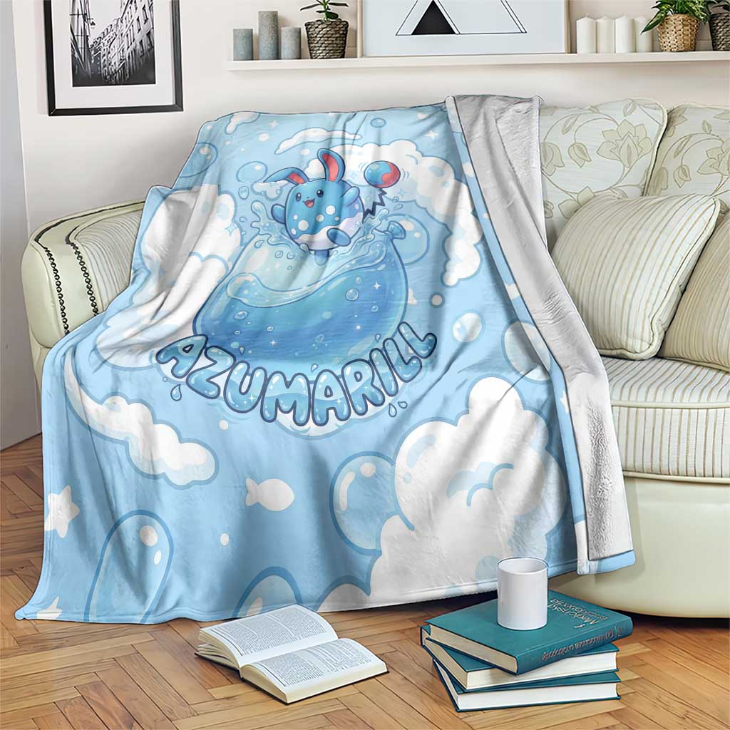 Azumarill Blanket Dreamy Bubble Cloud Art