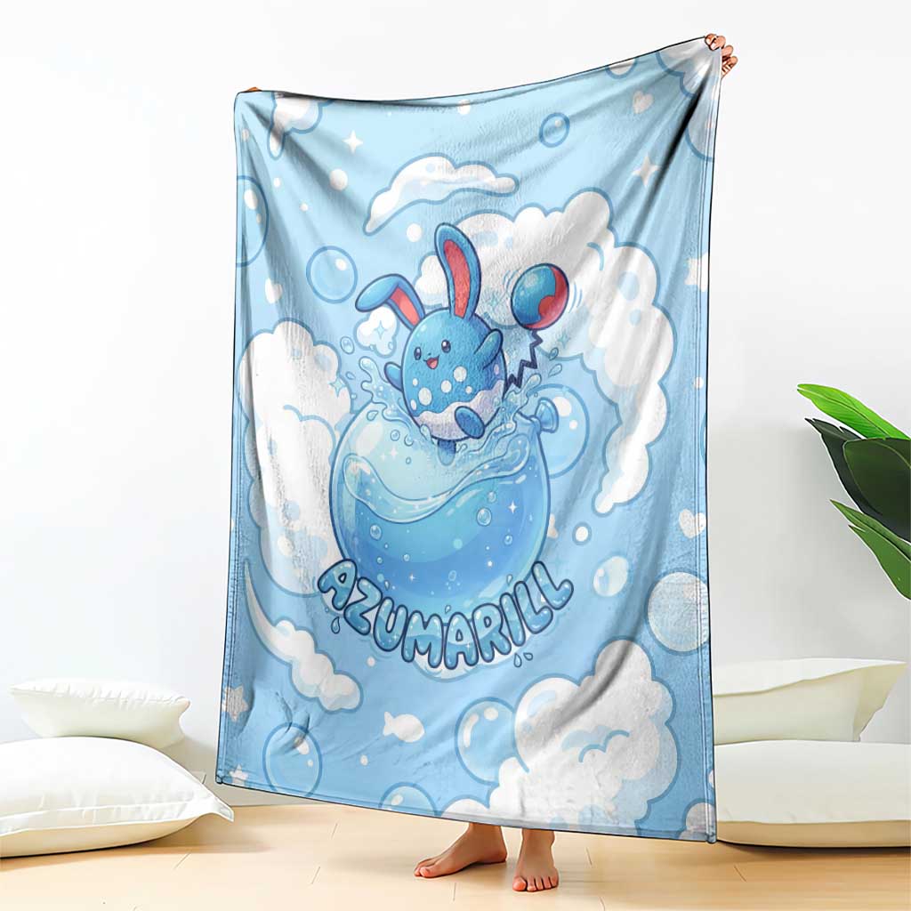 Azumarill Blanket Dreamy Bubble Cloud Art