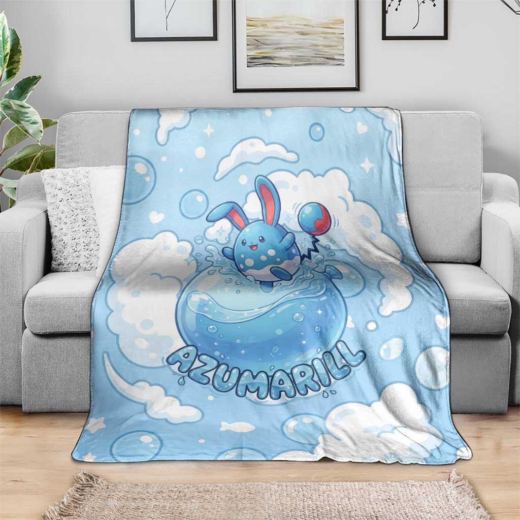 Azumarill Blanket Dreamy Bubble Cloud Art