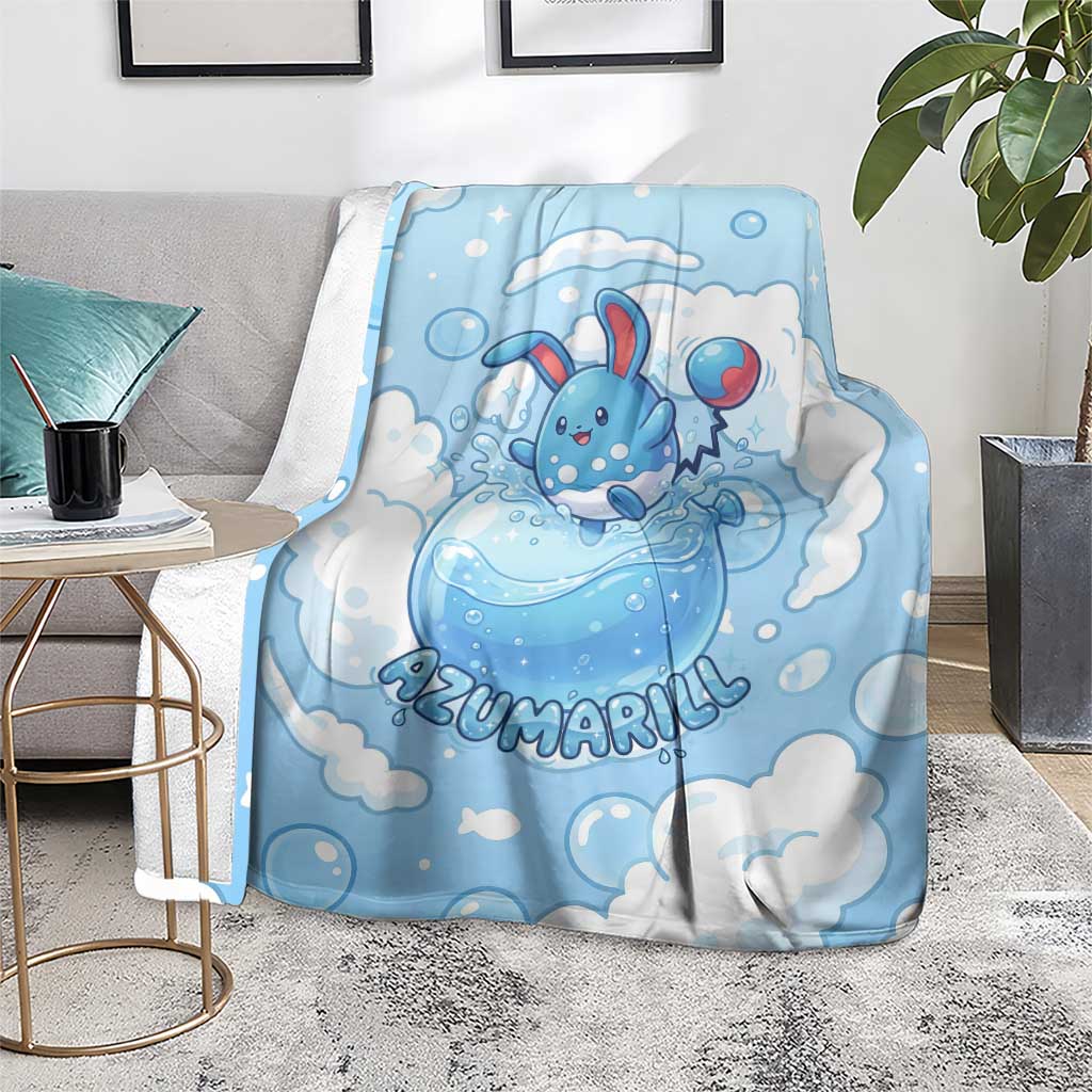 Azumarill Blanket Dreamy Bubble Cloud Art