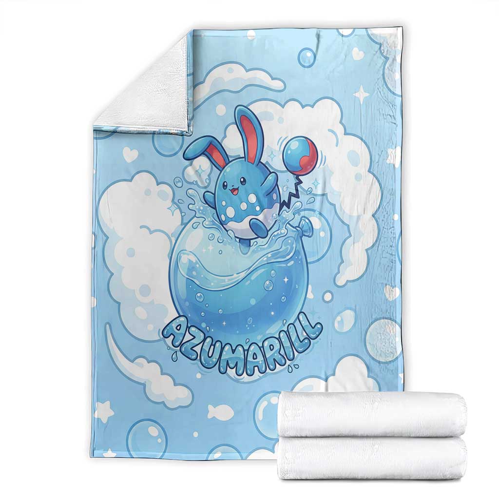 Azumarill Blanket Dreamy Bubble Cloud Art