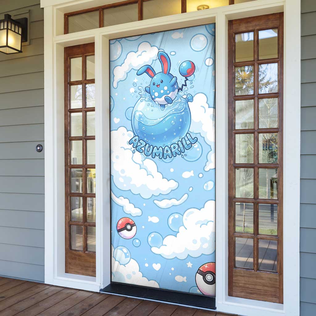 Azumarill Door Cover Dreamy Bubble Cloud Art