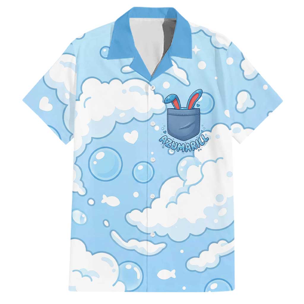 Azumarill Family Matching Puletasi and Hawaiian Shirt Dreamy Bubble Cloud Art