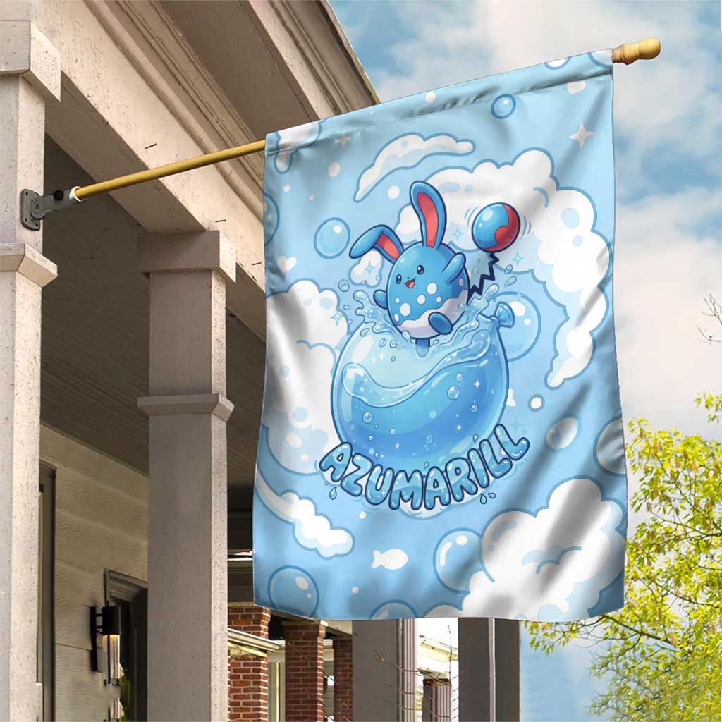 Azumarill Garden Flag Dreamy Bubble Cloud Art