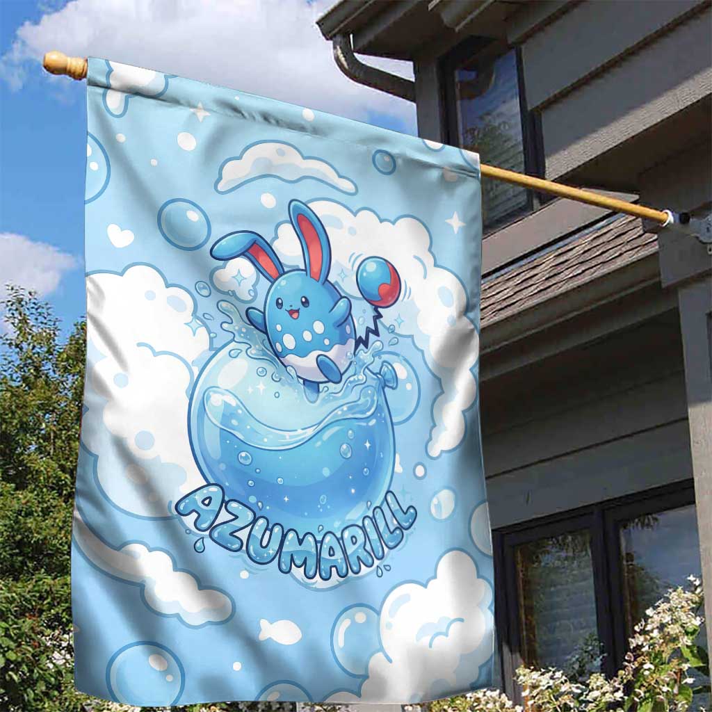 Azumarill Garden Flag Dreamy Bubble Cloud Art