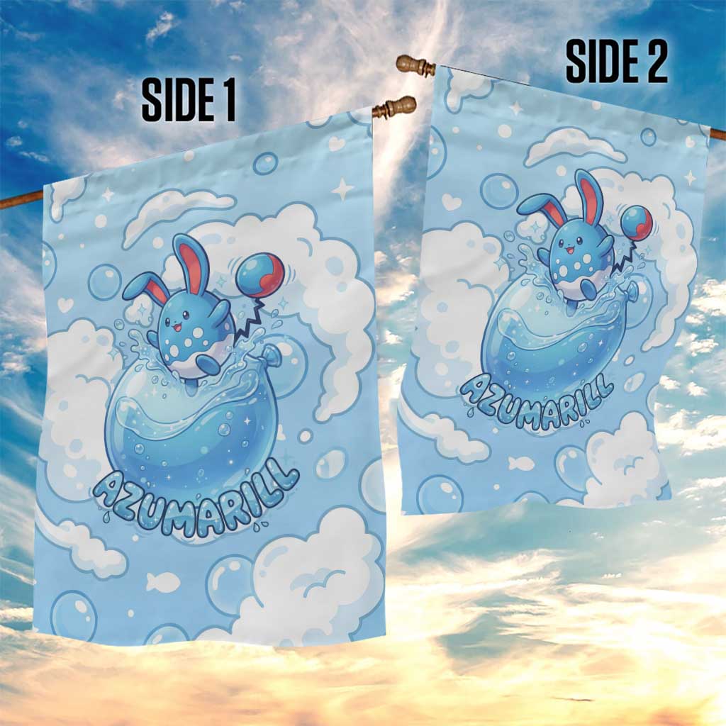 Azumarill Garden Flag Dreamy Bubble Cloud Art